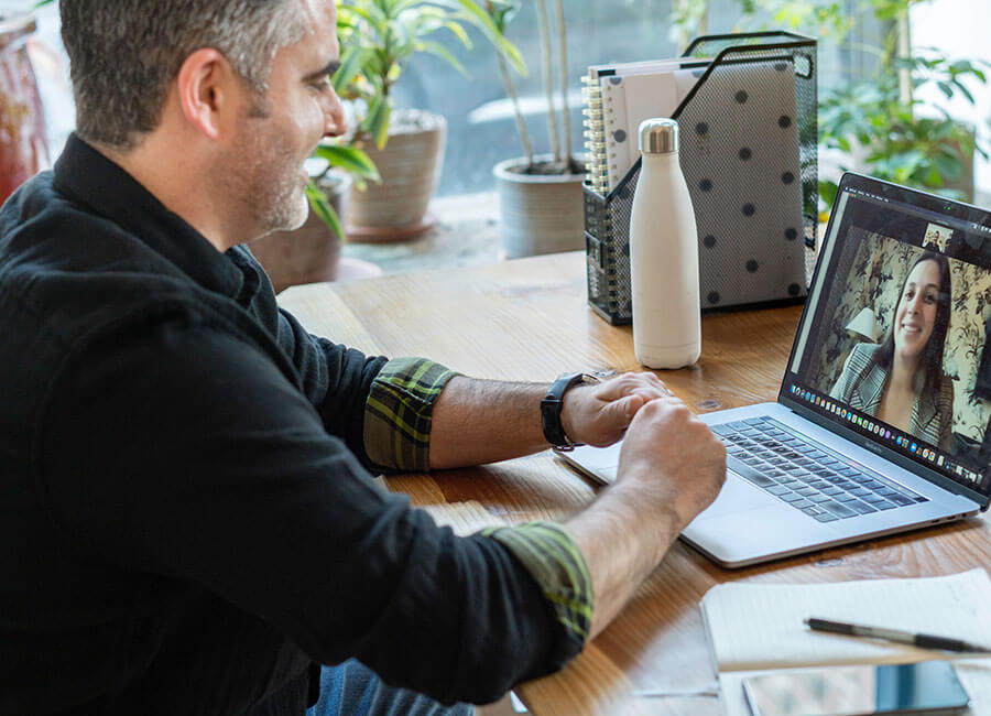 Man on Video Chat