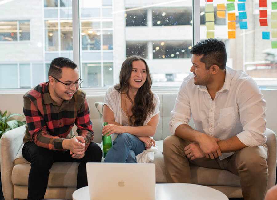 Coworkers talking Coworkers talking